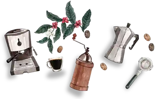 تجهیزات کافه با قهوه پخش